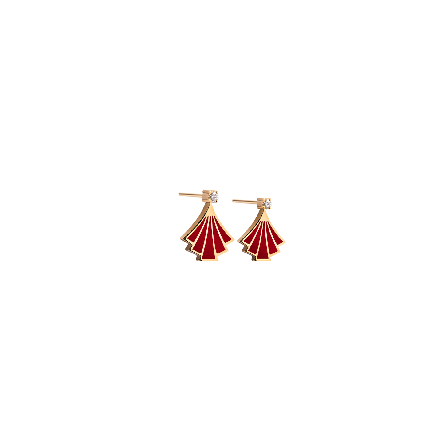 Bloom Studs - Ruby Red