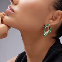 Kite Earrings - Lotus Green