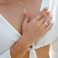 DIAMOND BOLTS BRACELET